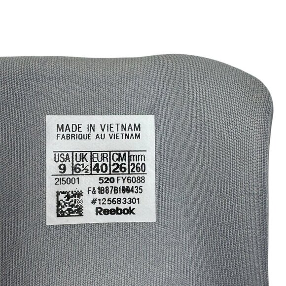 Reebok Classic Leather Harmon Sneakers Gray Tone on Tone Minimal Women's Size 9 - Picture 9 of 9